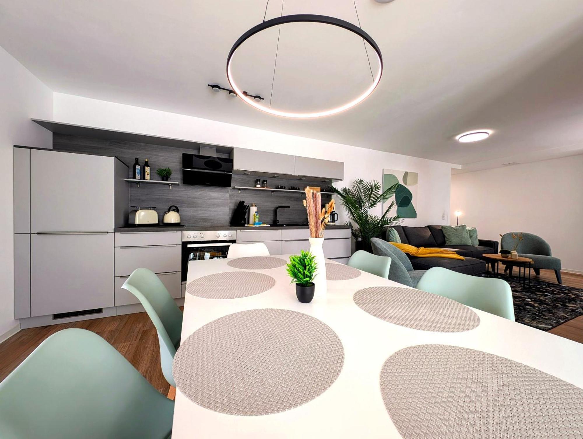 Bohnapartments - Nordkap-Suiten - Gratis Parkplatz - Moderner Neubau - Erdgeschoss - Fussbodenheizung Erfurt Esterno foto